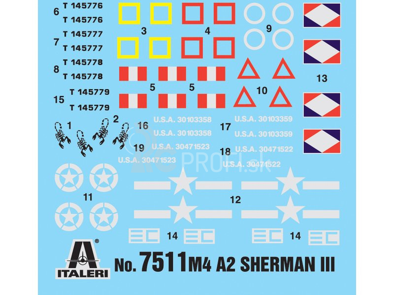 Italeri Easy Kit – M4A2 SHERMAN III (1:72)