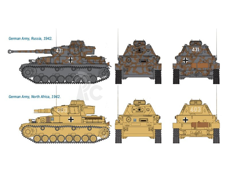 Italeri Easy Kit – Sd.Kfz.161 Pz.Kpfw.IV Ausf. F1/F2 (1:72)