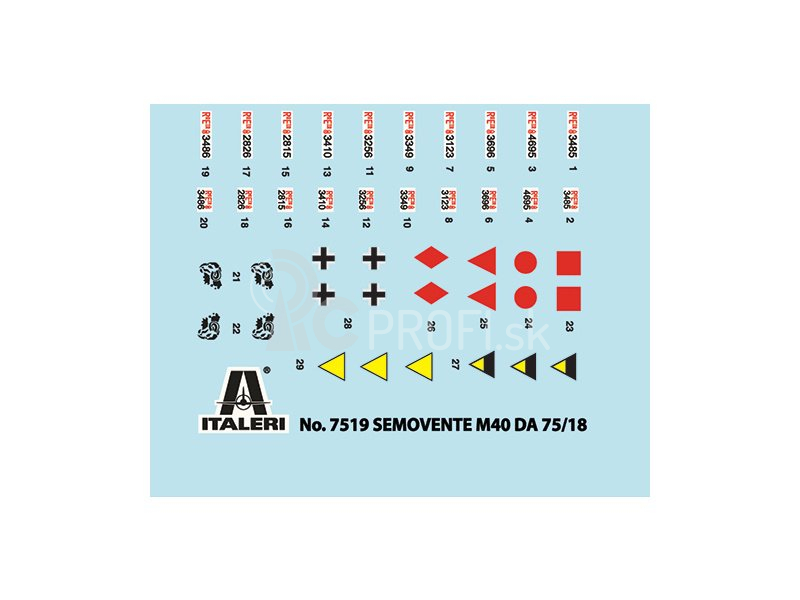 Italeri Easy Kit – SEMOVENTE M40 da 75/18 (1:72)