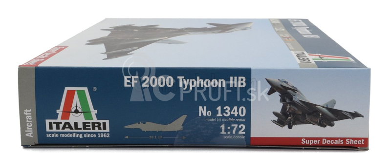 Italeri Eurofighter Ef-2000 Typhoon Iib Vojenské lietadlo 1994 1:72 /