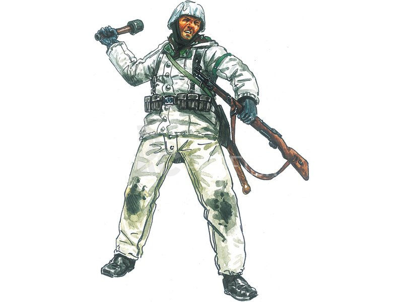 Italeri figúrky – WWII GERMAN INFANTRY (Winter Uniform) (1:72)