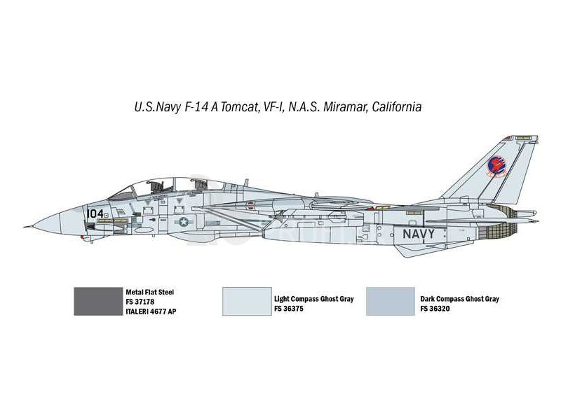 Italeri Grumman F-14A Top Gun, Douglas A-4F (1:72)