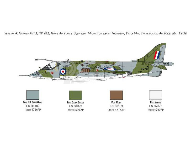 Italeri Harrier GR.1 Transatlantic Air Race 50. výročie (1:72)