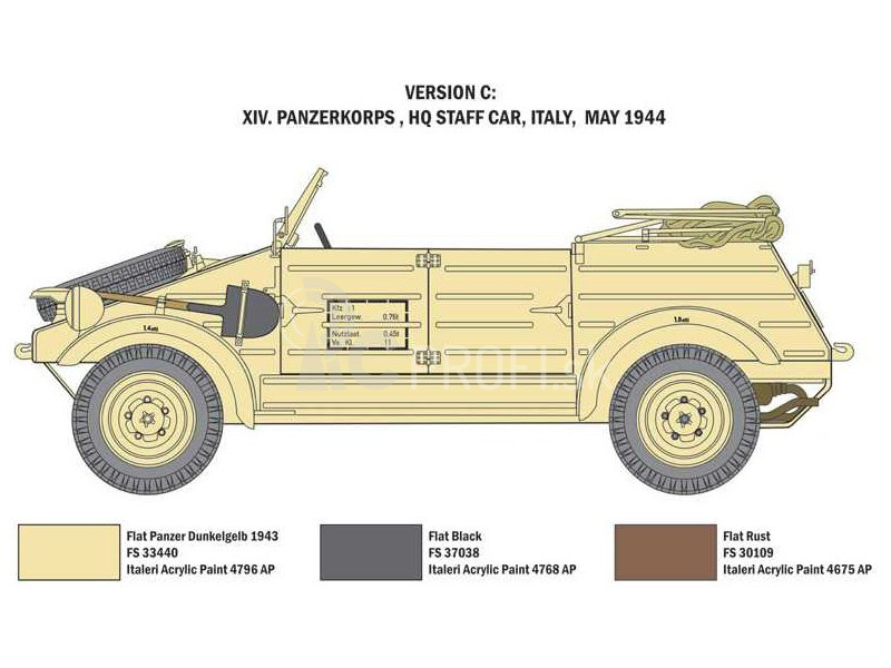 Italeri Kdf.1 Typ 82 Kübelwagen (1:9)