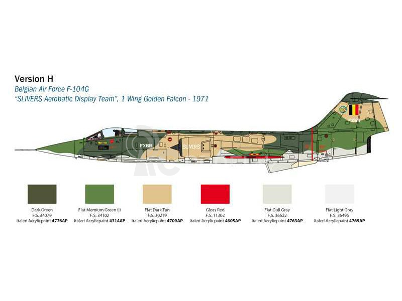 Italeri Locheed F-104 Starfighter G/S RF (1:32)