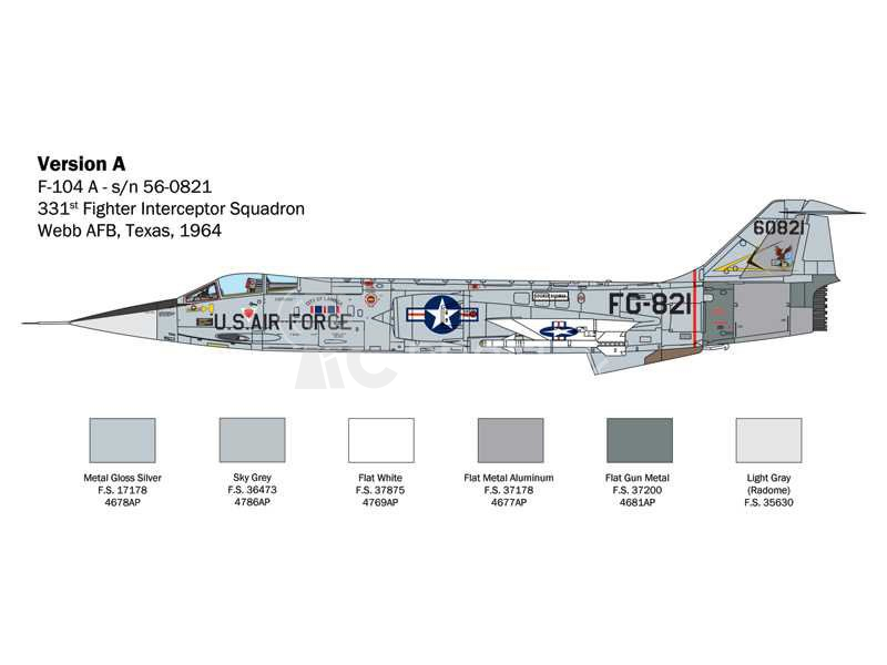 Italeri Lockheed F-104 A/C Starfighter (1:32)