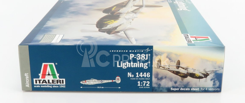 Italeri Lockheed martin P-38j Lightning Caccia Lietadlo 1939 1:72 /
