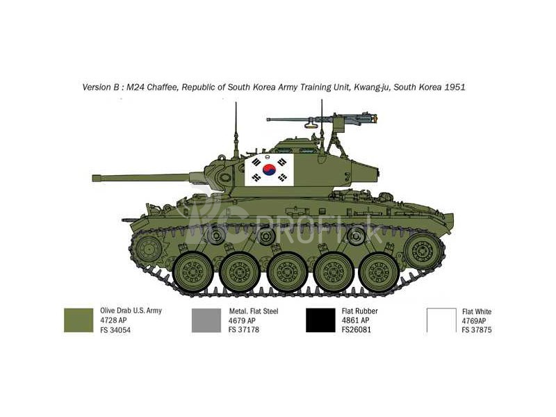 Italeri M24 Chaffee Korean War (1:35)