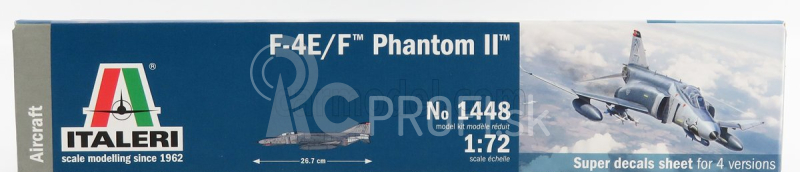 Italeri Mcdonnel Douglas F-4 E/f Phantom Ii Vojenské lietadlo 1960 1:72 /