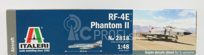 Italeri Mcdonnel Douglas Rf-4e Phantom Ii Caccia Bombardiere Vojenské lietadlo 1960 1:48 /