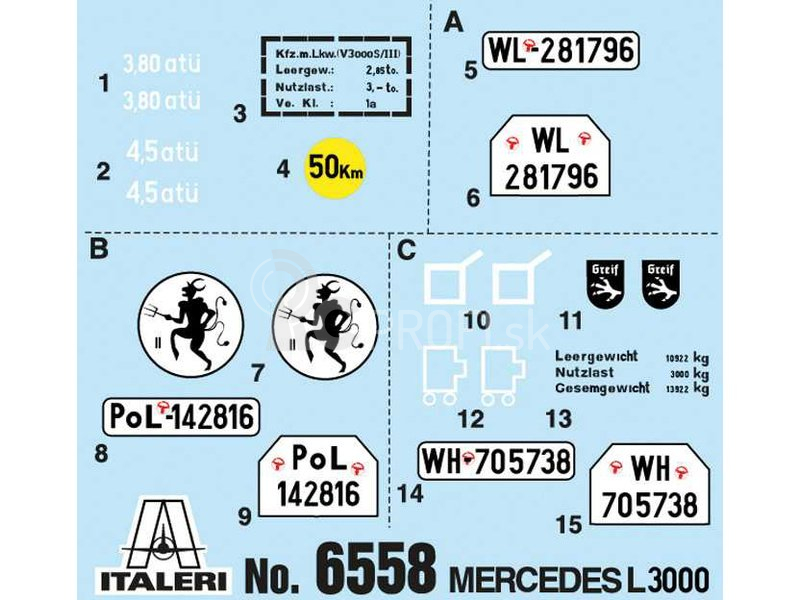 Italeri Mercedes-Benz L3000 S (1:35)