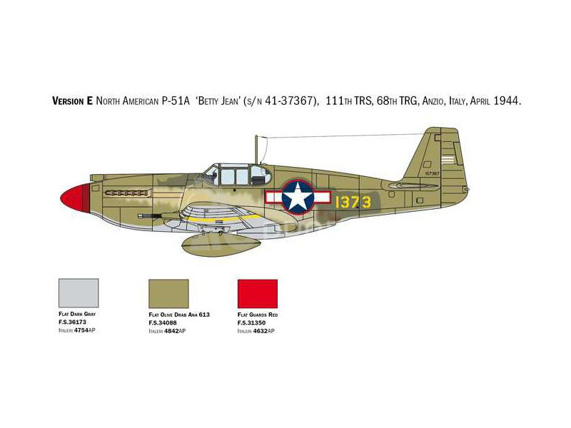 Italeri North American P-51A Mustang (1:72)