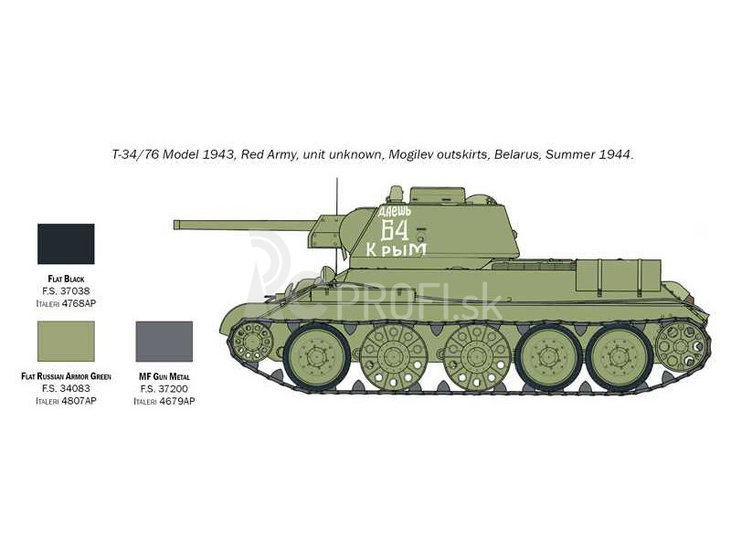 Italeri T-34/76 Model 1943 (1:72)