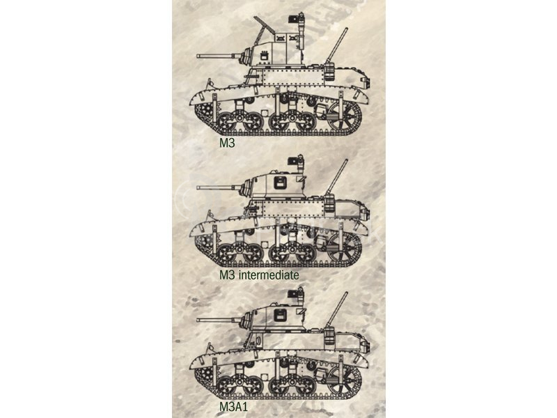 Italeri Wargames – M3/M3A1 Stuart (1:56)