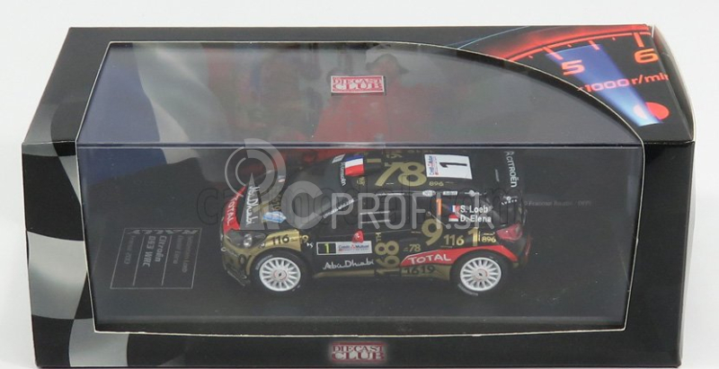 Ixo-models Citroen Citroen Ds3 Abu Dhabi Wrc N 1 Rally Francúzsko 2013 S.loeb - D.elena 1:43 Matná čierna zlatá červená