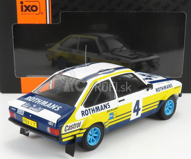 Ixo-models Ford england Escort Rs Mkii Team Rothmans N 4 Rally Acropolis 1979 H.mikkola - A.hertz 1:18 Biela Žltá Modrá