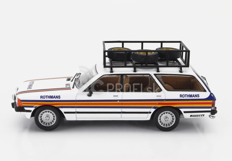 Ixo-models Ford england Granada Mkii Tourer Team Rothmans Rally Assistance 1980 1:43 Biela Modrá Žltá