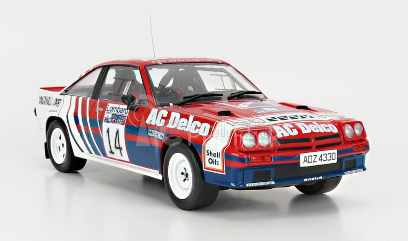 Ixo-models Opel Manta B 400 N 14 Rally Rac Lombard 1985 J.mcrae - I.grindrod 1:18 Červená modrá biela