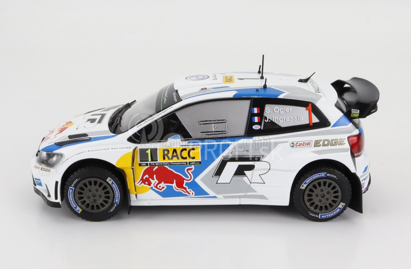 Ixo-models Volkswagen Polo R Wrc Red Bull N 1 Rally Catalunya 2014 S.ogier - J.ingrassia 1:24 Biela Modrá Žltá