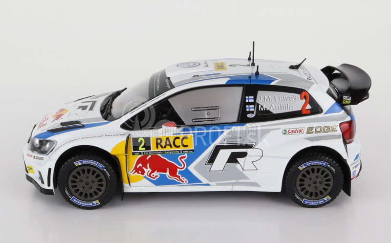 Ixo-models Volkswagen Polo R Wrc Red Bull N 2 Rally Catalunya 2014 J.m.latvala - M.anttila 1:24 Biela Modrá Žltá