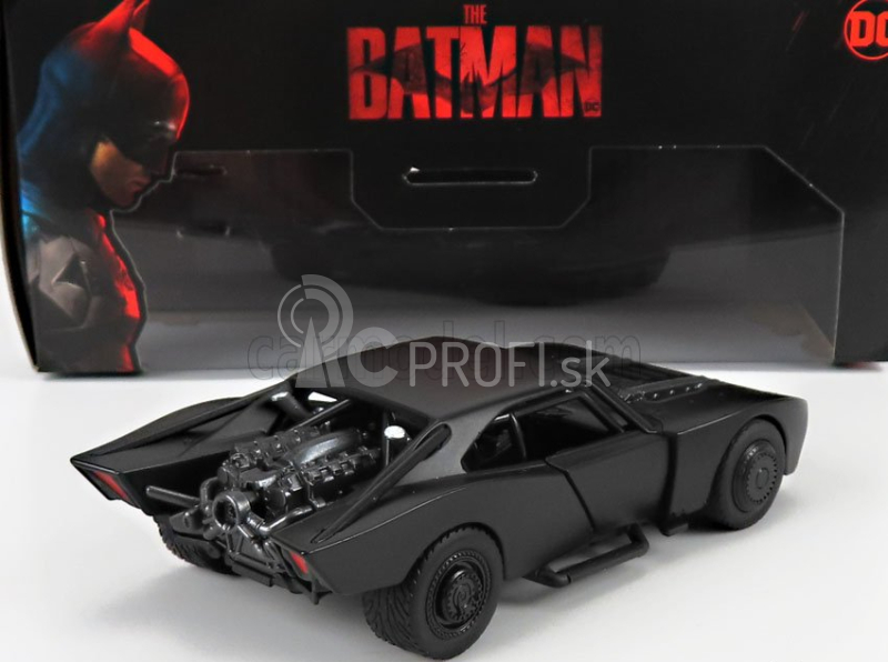 Jada Batman Batmobil s figúrkou 2022 - The Batman Movie 1:32 Matt Black