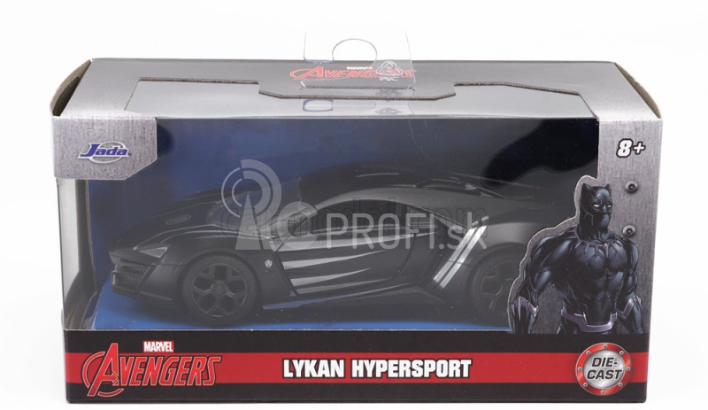 Jada Lykan Hypersport 2017 - Black Panther 1:32 Matt Black