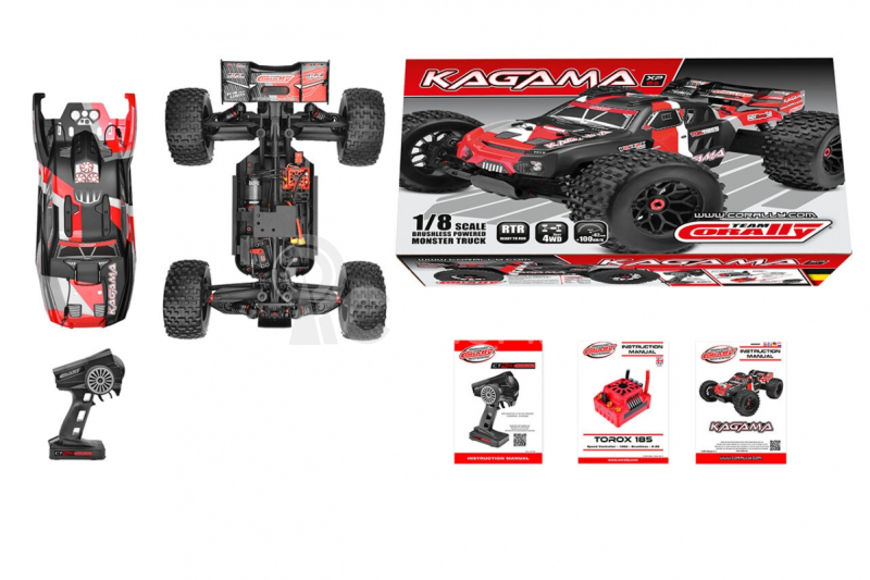 KAGAMA XP 6S - 1/8 Monster Truck 4WD - RTR - Brushless Power 6S - červená