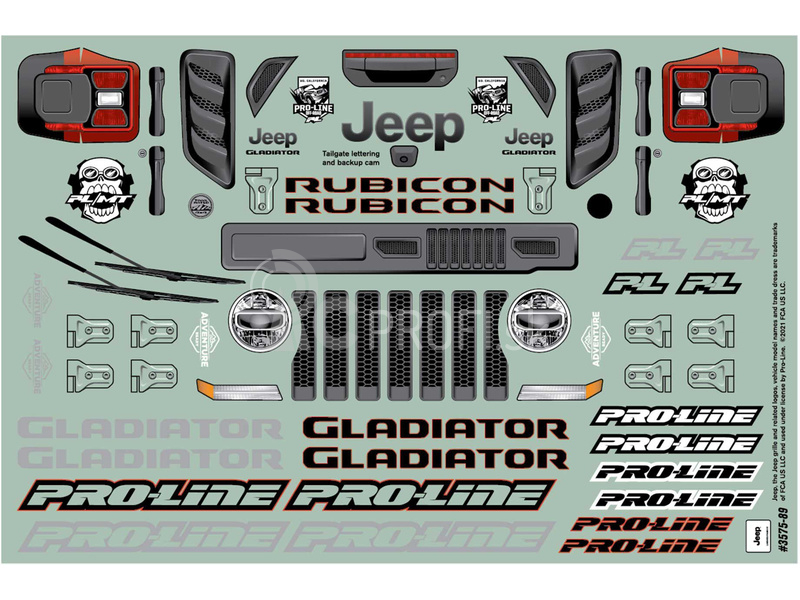 Karoséria Pro-Line 1:10 Jeep Gladiator Rubicon (Arrma Granite)
