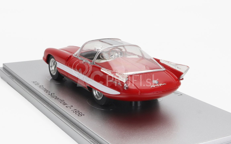 Kess-model Alfa romeo 6c 3000 Superflow Ii Pininfarina 1956 1:43 červená biela