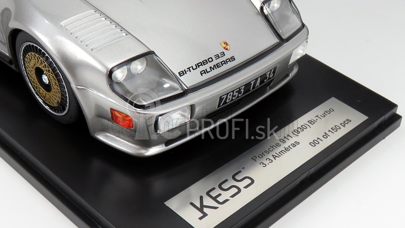 Kess-model Porsche 911 930 Biturbo 3.3 Almeras 1993 1:18 Strieborná