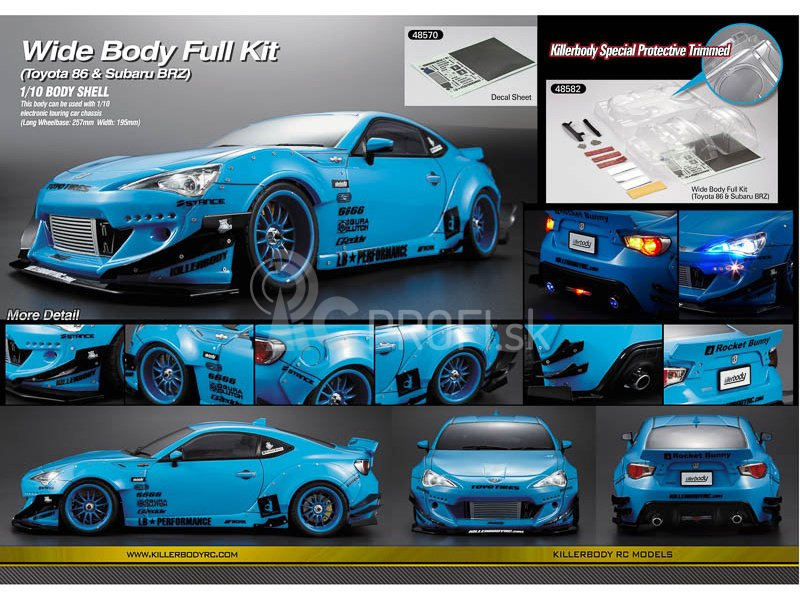 Killerbody Wide Body No2: Toyota 86/Subaru BRZ 1:10