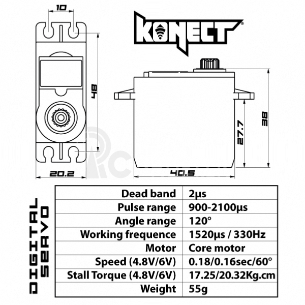 KONECT 21 kg servo - SPORT