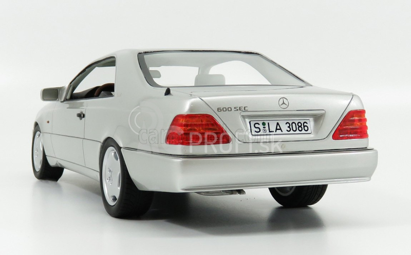 Kultové modely Mercedes benz S-class 600sec Coupe (c140) 1992 1:18 Strieborný