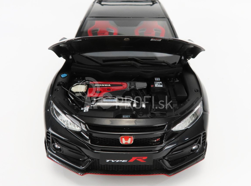 LCD model Honda Civic Type-r (fk8) 2020 1:18 Black