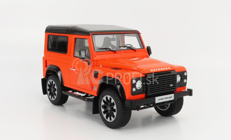 LCD model Land rover Defender 90 Works V8 70th Edition 2018 1:18 Orange