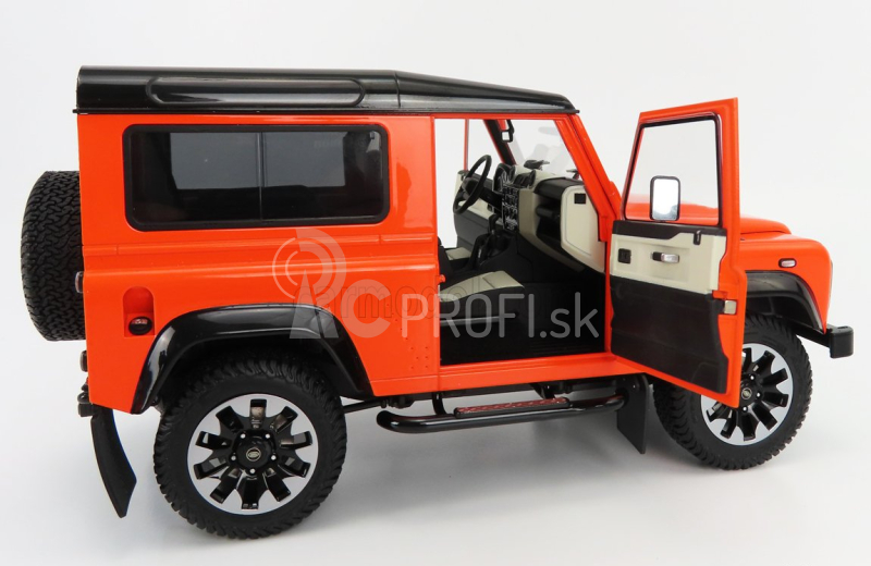 LCD model Land rover Defender 90 Works V8 70th Edition 2018 1:18 Orange