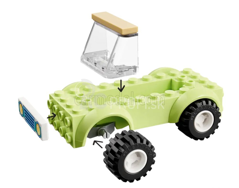 Lego Automobil Lego Friends - Camping Holiday - Auto s prívesom Roulotte - 87 Pezzi - Dieliky Rôzne