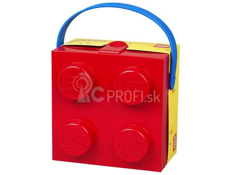 LEGO box s rukoväťou 166 x 165 x 117 mm – červený