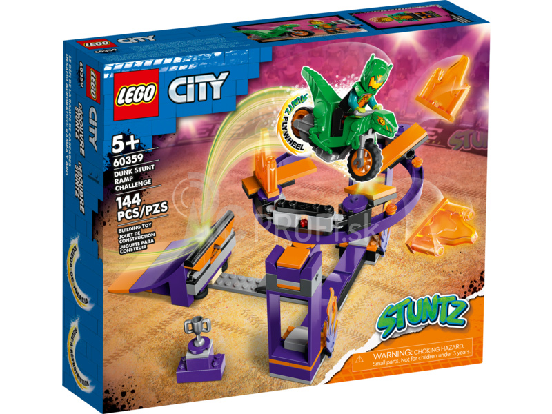 LEGO City - Kaskadérska výzva s rampou a obručou