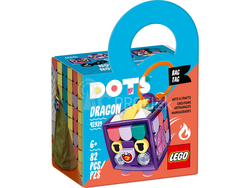 LEGO DOTs - Dekorácia na tašku - drak