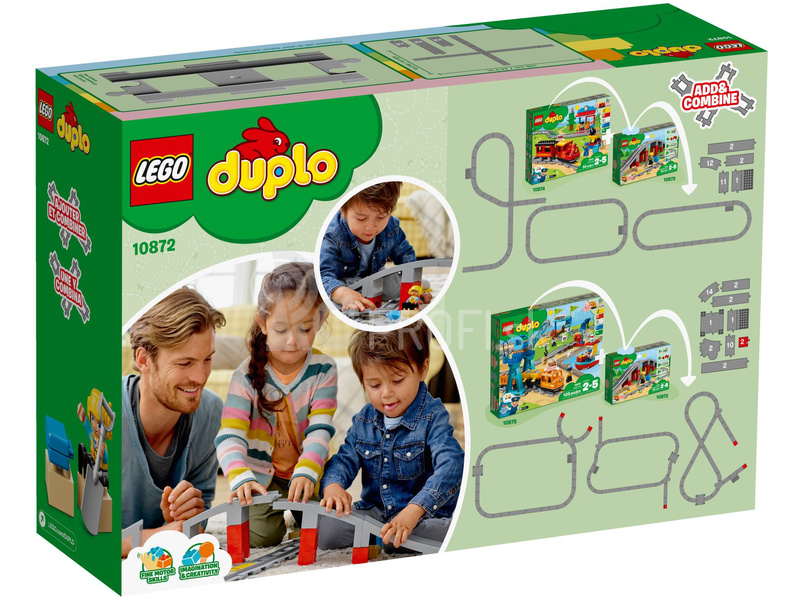 LEGO DUPLO – Doplnky k vláčiku – most a koľajnice