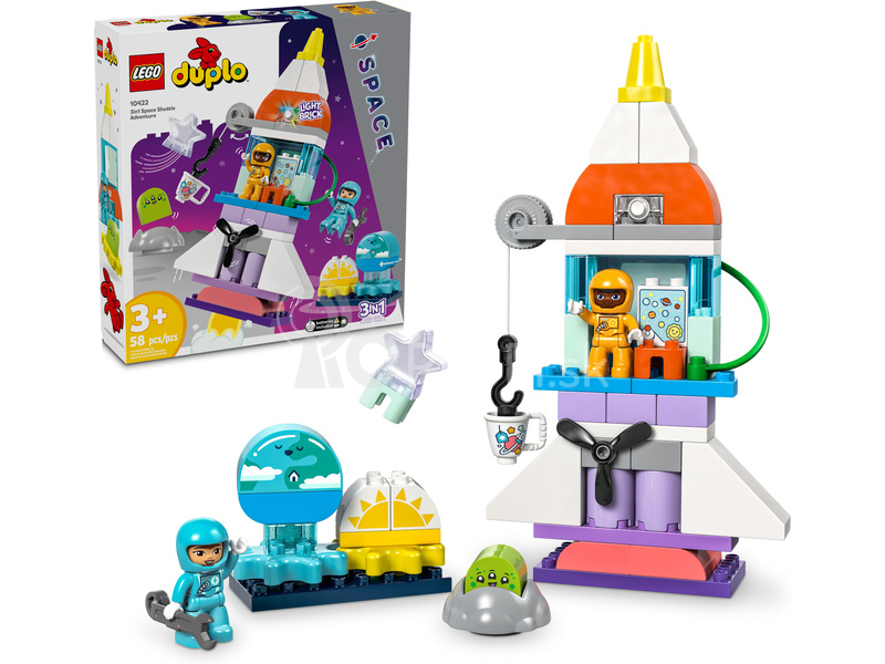 LEGO DUPLO - Vesmírne dobrodružstvo raketoplánu 3 v 1