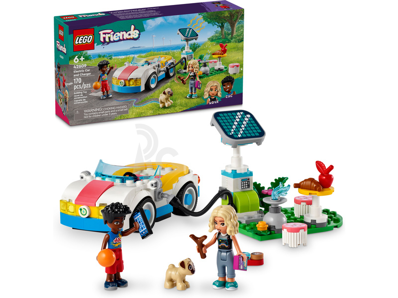 LEGO Friends - Elektrické auto s nabíjačkou