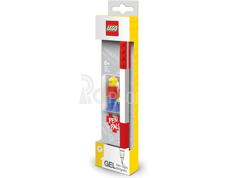 LEGO Gélové pero s minifigúrkou červené