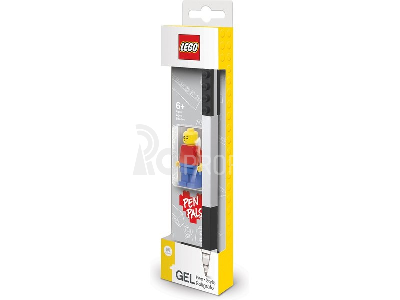 LEGO Gélové pero s minifigúrkou čierne