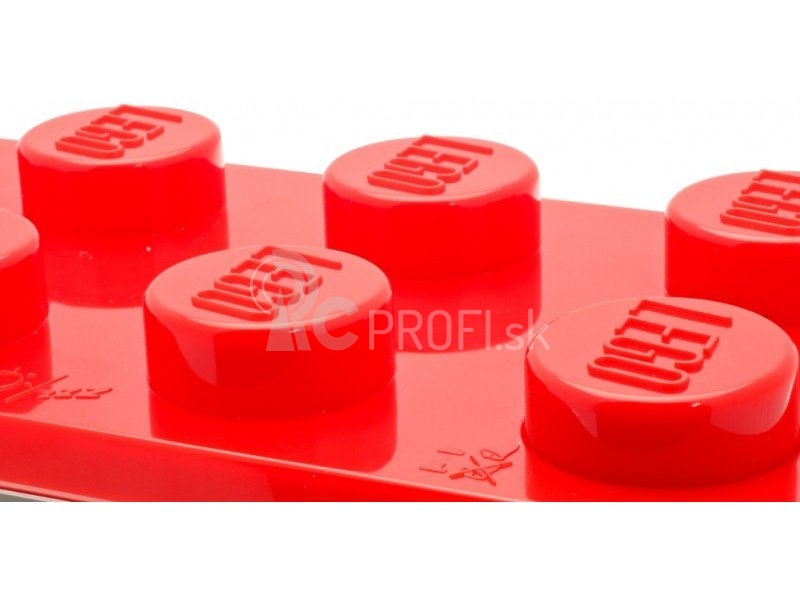 LEGO hodiny s budíkom – Brick červené