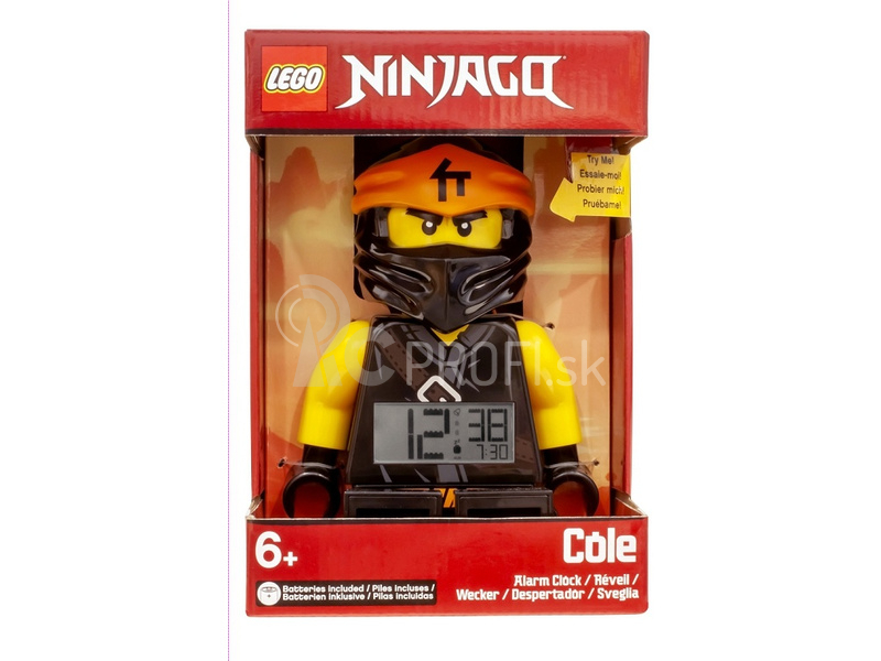 LEGO hodiny s budíkom Ninjago Cole