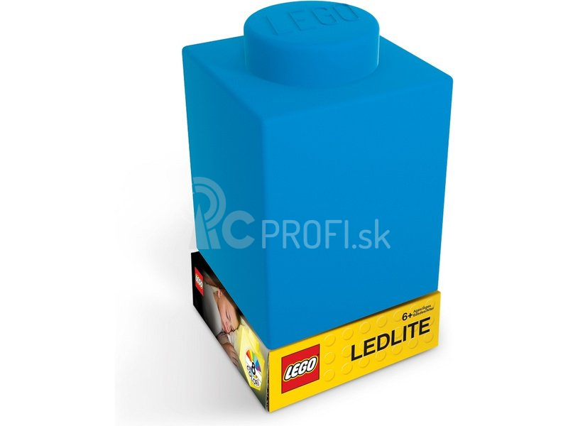 LEGO nočná lampička – Silikónová kocka modrá