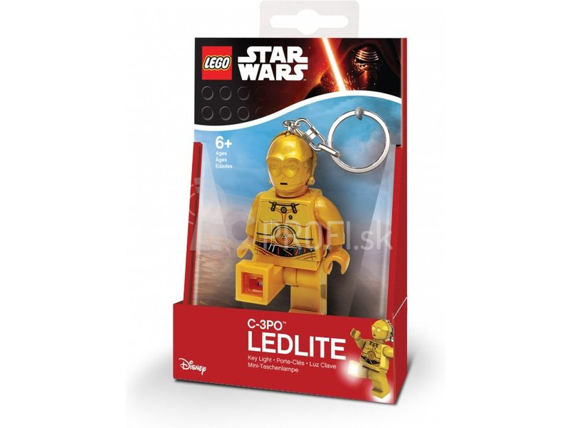 LEGO svietiaca kľúčenka – Star Wars C3PO