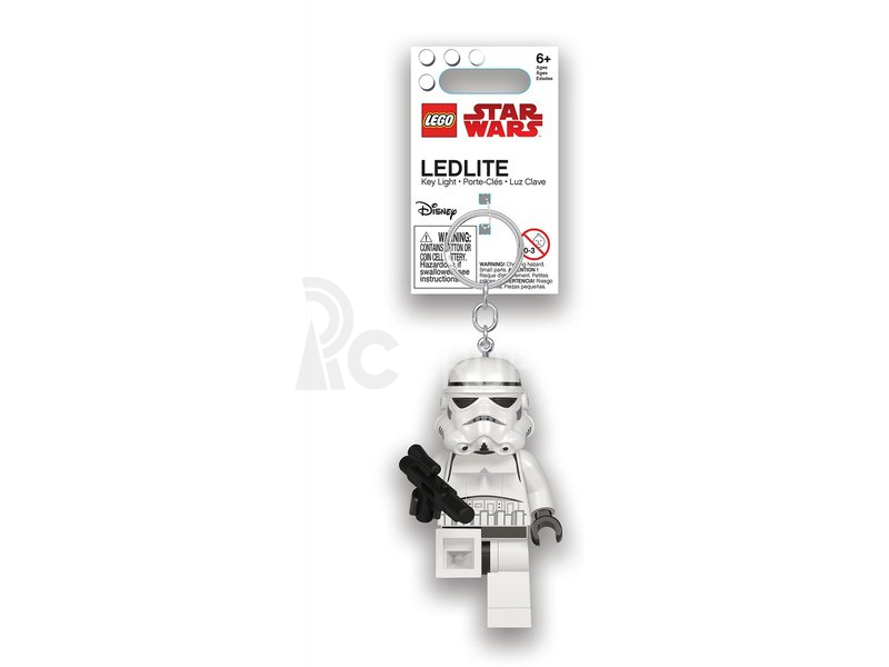 LEGO svietiaca kľúčenka – Star Wars Stormtrooper s blastrom